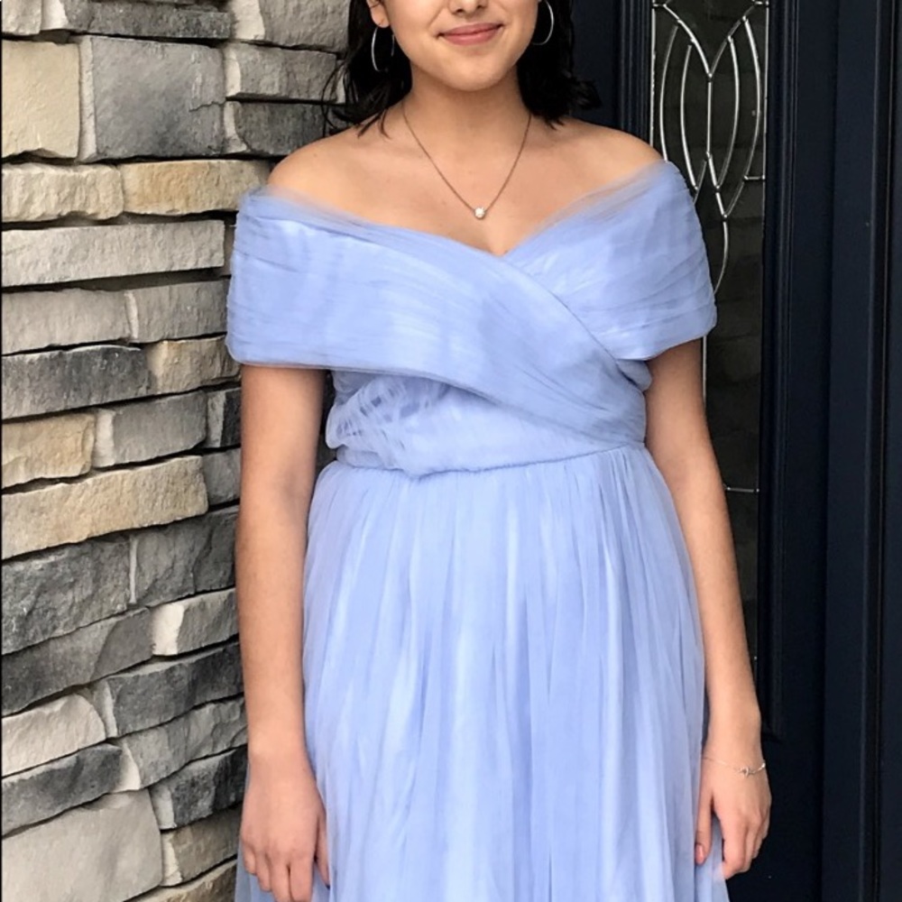 baby blue tulle prom dress - Picture 6 of 6